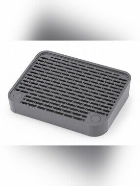 Cat Litter Pedal Mat Anti-Tracking Litter Catcher Step Tray Gray New
